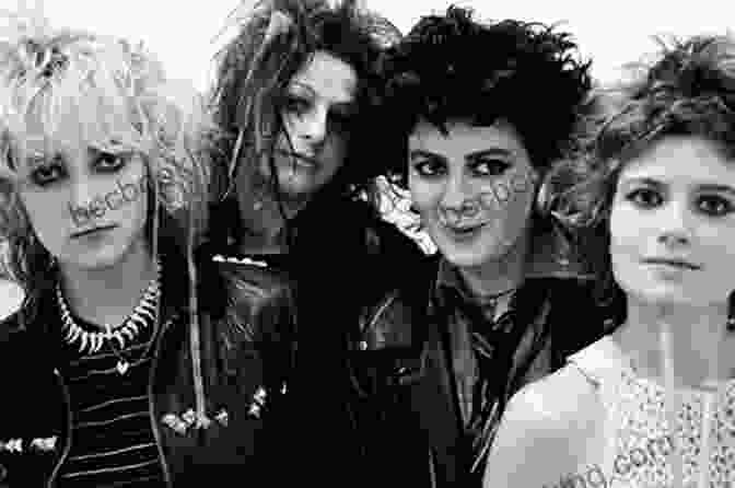 A Black And White Image Of The Female Punk Band The Brat Posing Together In A Defiant Stance. Spitboy Rule: Tales Of A Xicana In A Female Punk Band
