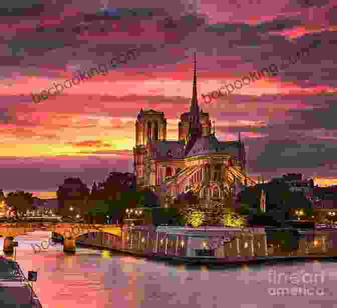 A Breathtaking View Of The Notre Dame Cathedral At Sunset, With The Eiffel Tower In The Distance. Paris Letters: A Travel Memoir About Art Writing And Finding Love In Paris