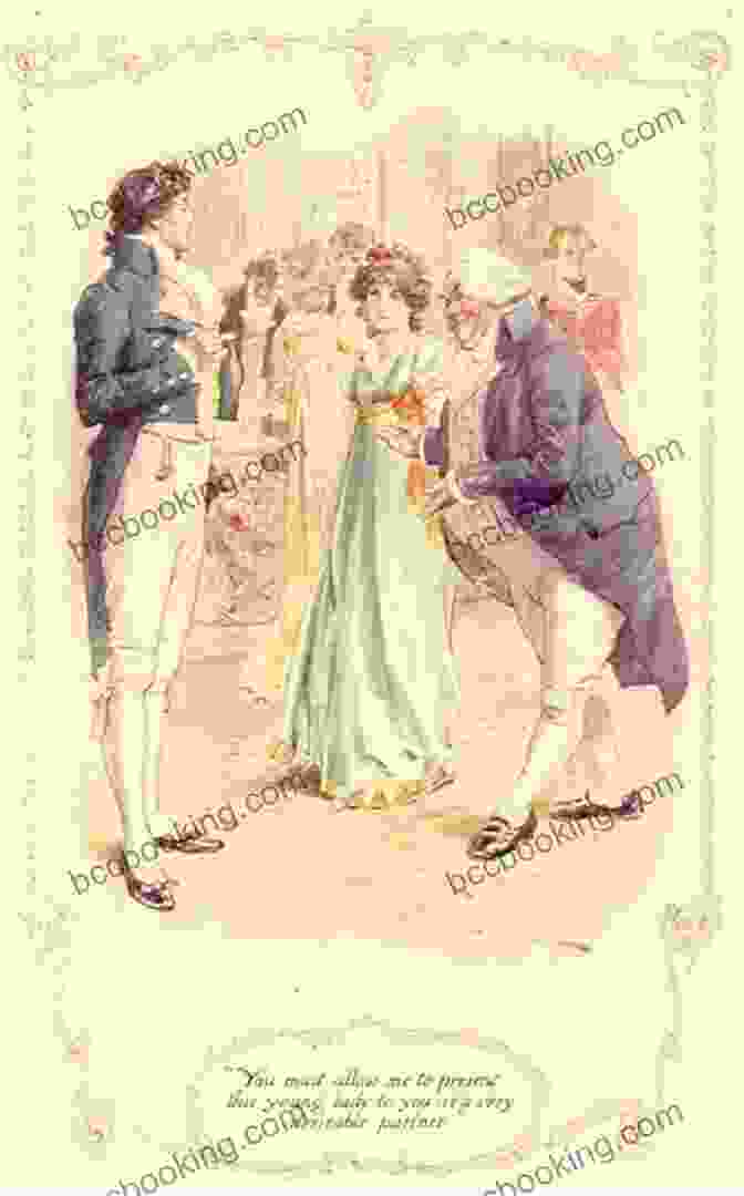 A Charming Illustration Depicting The Iconic Scene From 'Pride And Prejudice' Where Mr. Darcy Proposes To Elizabeth Bennet. The Legends Of King Arthur And His Knights: Illustrated Edition With Annotated