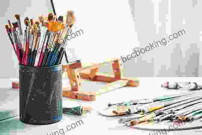 A Collection Of Art Supplies, Including Brushes, Paints, Pencils, And Paper How To Shoot A Handgun: Step By Step Pictorial Guide For Beginners