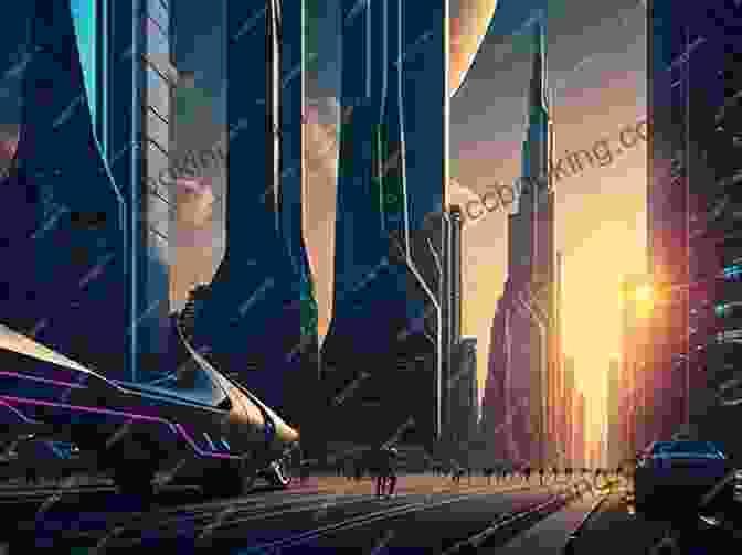 A Futuristic Cityscape Depicting Towering Skyscrapers, Neon Lights, And Floating Vehicles, Symbolizing The Advanced Technological Society Of Zharor. A Future For Zharor: A Sci Fi Alien Romance (Tallean Mercenaries 7)