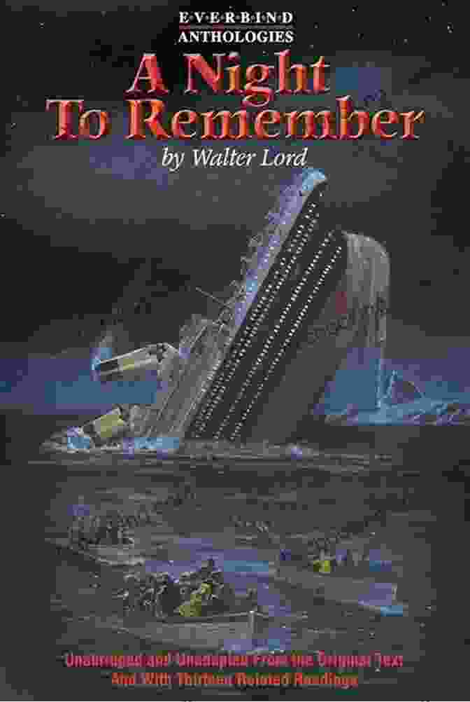 A Night To Remember Book Cover Featuring A Dark, Stormy Night With A Silhouette Of A Ship On The Horizon A Night To Remember: The Sinking Of The Titanic (The Titanic Chronicles 1)
