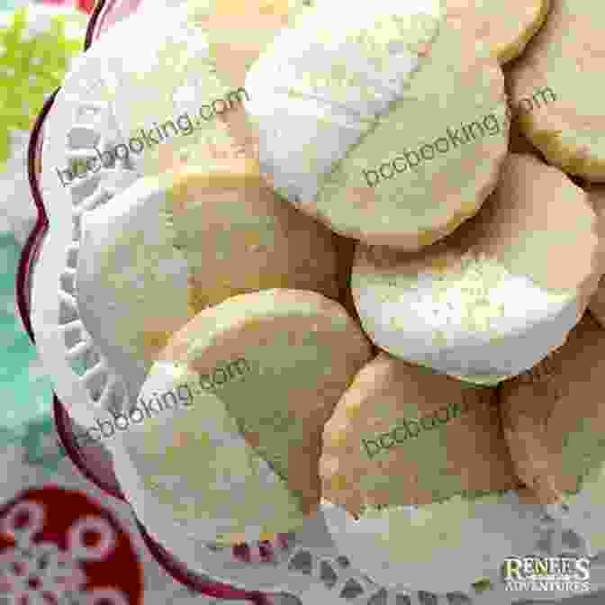 A Platter Of Shortbread Cookies, With A Delicate Crumb And A Hint Of Salt. Four Famous Cookie Recipes: Independent Author