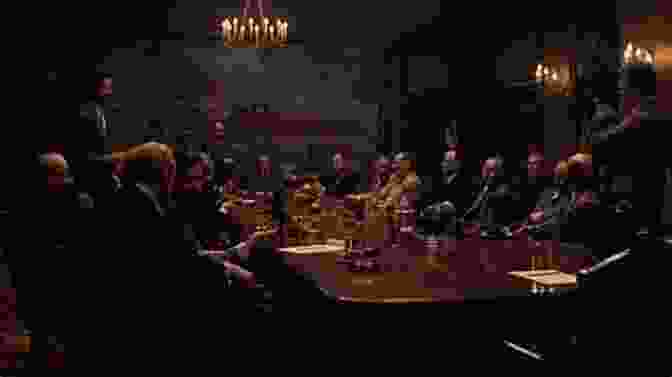 A Scene Depicts A Meeting Of A Mafia Family In A Dimly Lit Room, With Men In Suits And Women Adorned In Jewelry Married To The Mafia 3: The Last Don