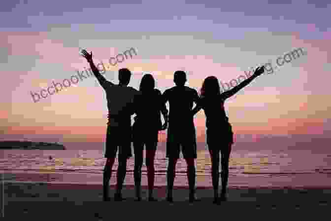 All Last Summer Book Cover: A Group Of Friends Laughing And Embracing On A Beach At Sunset All Last Summer (Love On Summer Break 1)