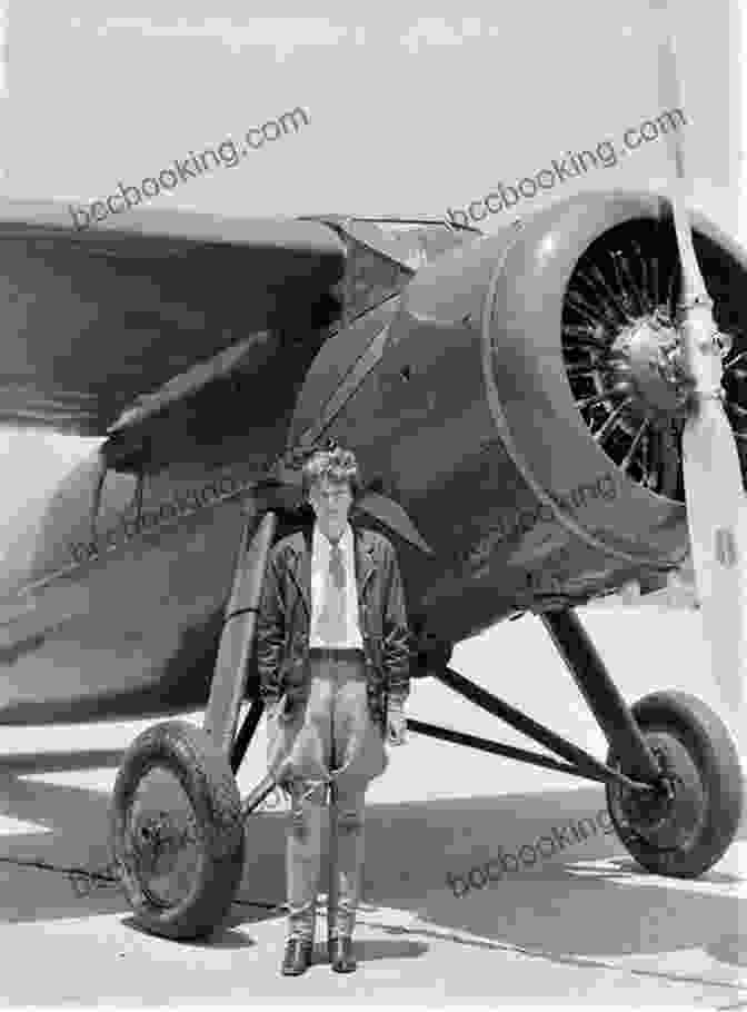 Amelia Earhart, Renowned Aviator, Standing In Front Of Her Lockheed Vega 5B Airplane Must Fly (Mad Myths 4)