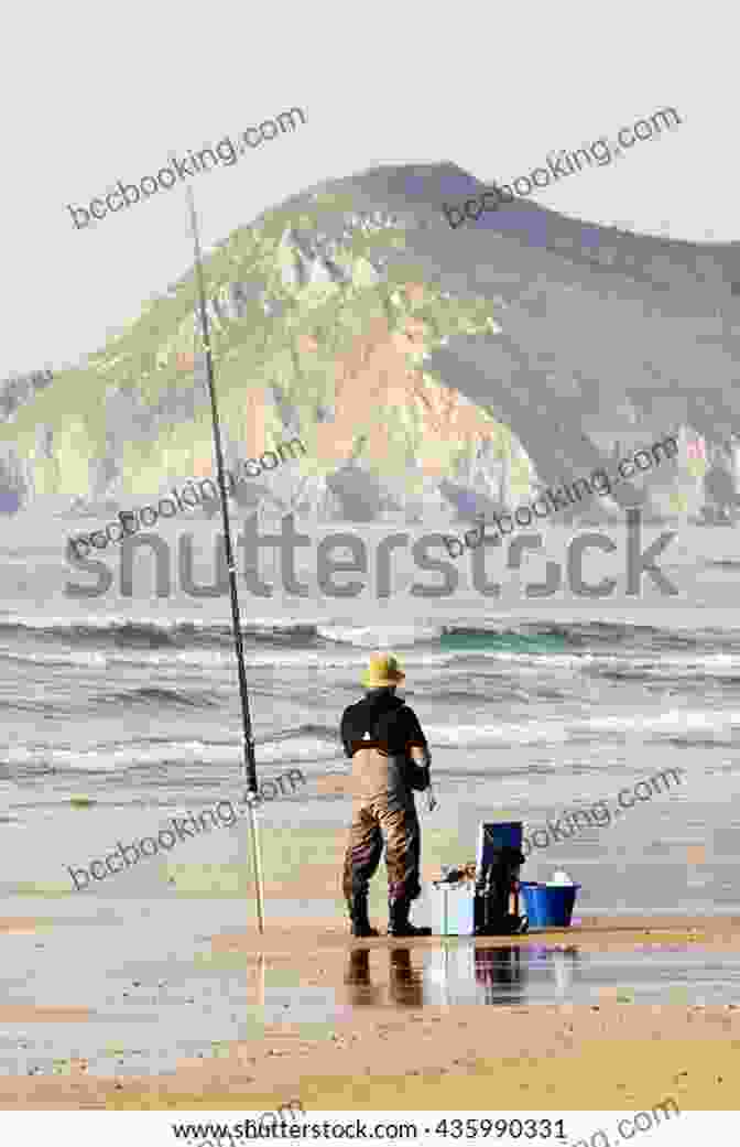 Angler Surfcasting On A Sandy Beach. Moon California Fishing: The Complete Guide To Fishing On Lakes Streams Rivers And The Coast (Moon Outdoors)