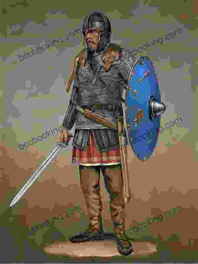 Anglo Saxon Warrior In Traditional Attire, Wielding A Sword And Shield. The Penguin History Of Britain: A Monarchy Transformed Britain 1630 1714