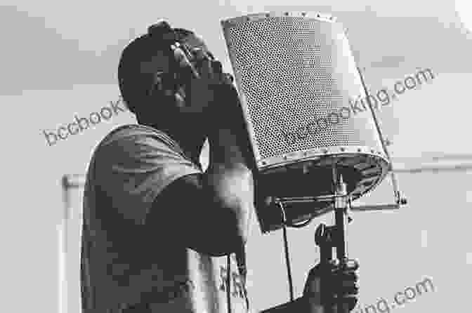 Black And White Image Of A Young Man Rapping Into A Microphone, With A Religious Symbol Projected Behind Him Muslim Cool: Race Religion And Hip Hop In The United States