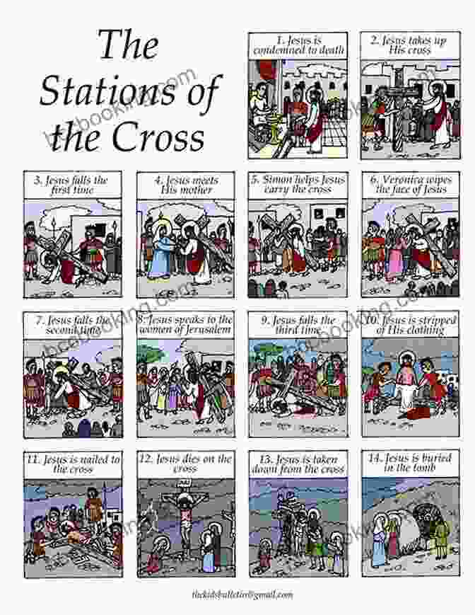 Child Reflecting On The Stations Of The Cross The Scriptural Stations Of The Cross For Kids