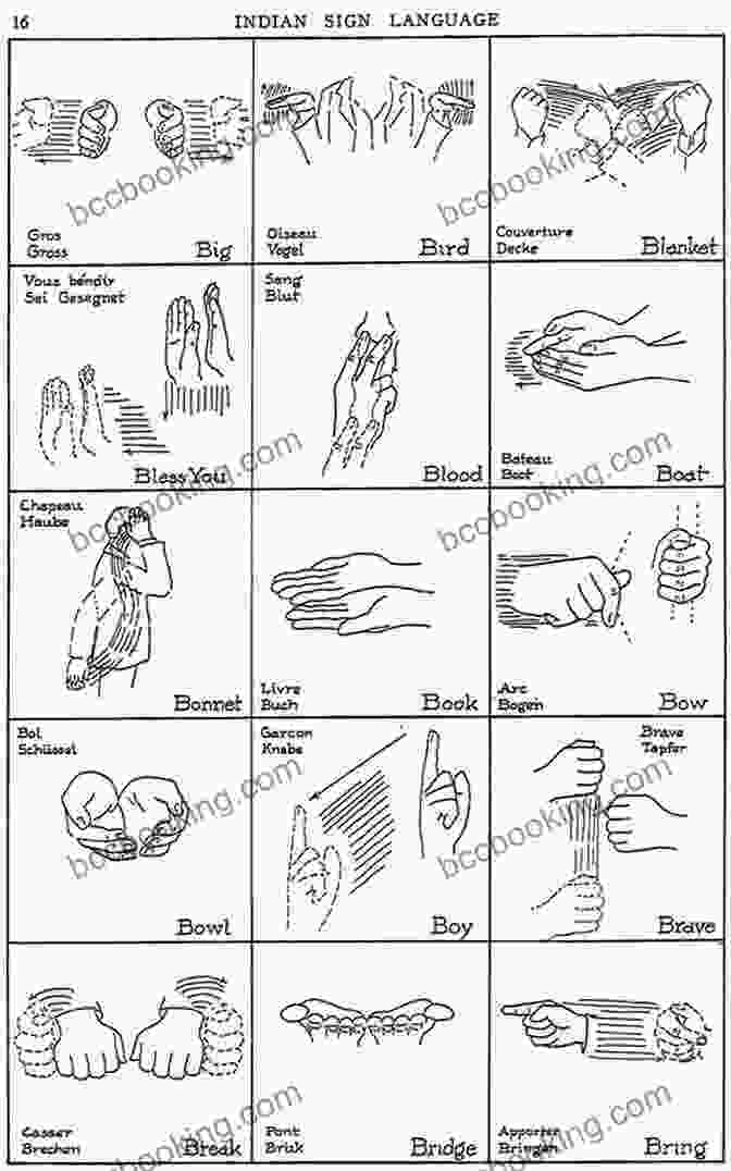 Diagram Illustrating The Grammar Of Indian Sign Language Indian Sign Language (Native American)