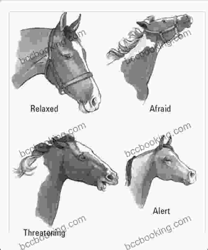 Horse Communicating Through Body Language And Facial Expressions Language Signs And Calming Signals Of Horses: Recognition And Application
