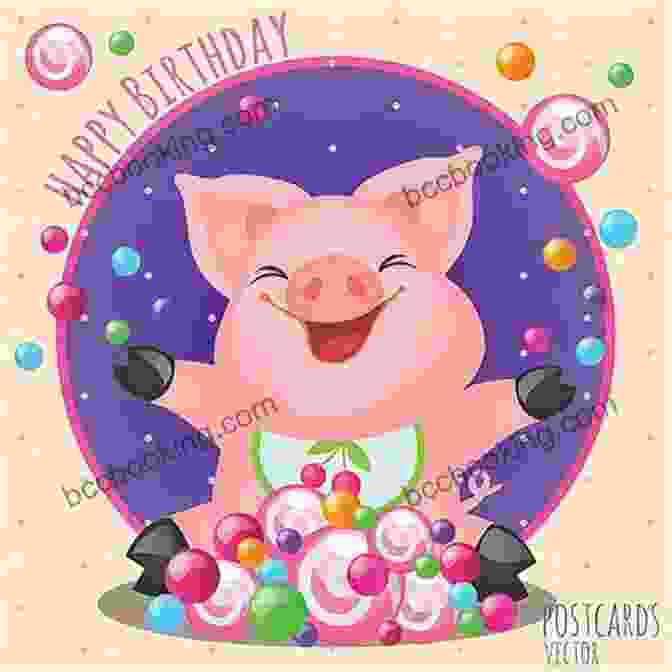 Illustration Of Piglet Celebrating A Birthday With His Friends Children S Book: Mom S Birthday Gift (Illustrated Picture For Ages 3 6) (Piglet Children S Collection 1)