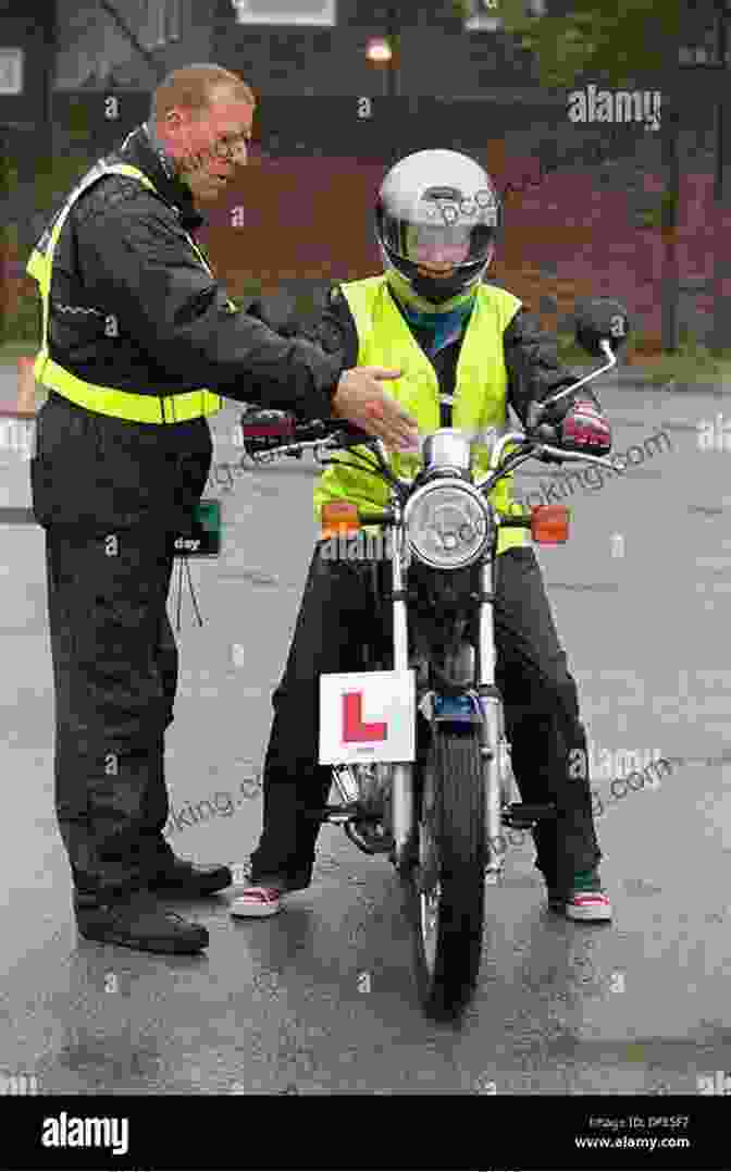 Image Of A Student Practicing Motorcycle Maneuvers During CBT Training CBT Compulsory Basic Training For Motorcycles And Scooters: The First Step In Learning To Ride A Motorcycle Or Scooter And Needed For Motorcycle Test For All New Learner Riders In The UK