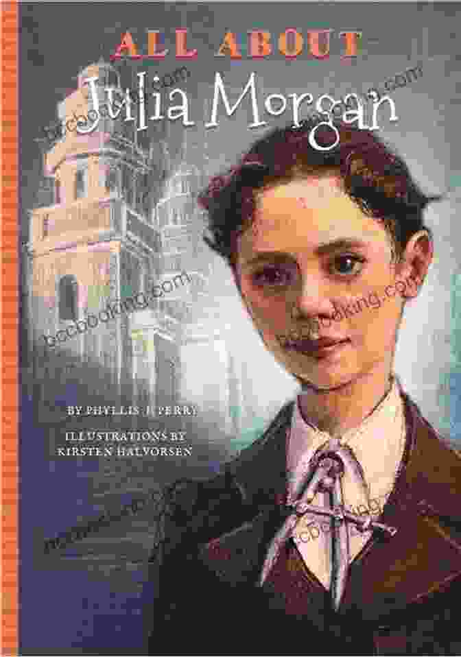 Julia Morgan Novel Book Cover Featuring A Woman Holding Architectural Plans Drawing Outside The Lines: A Julia Morgan Novel