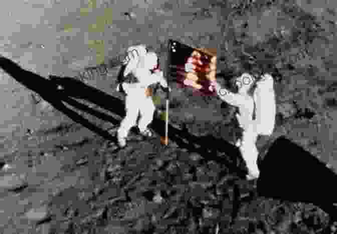 Neil Armstrong And Buzz Aldrin Planting The American Flag On The Moon Countdown: 2979 Days To The Moon