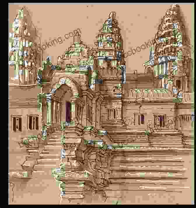 Pen And Ink Sketch Of Angkor Wat Temple Pen Ink And Watercolor Sketching 2 Temples Of Cambodia: Learn To Draw And Paint Stunning Illustrations In 10 Step By Step Exercises