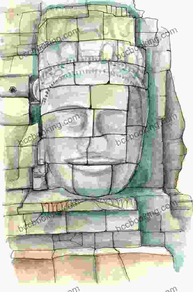 Pen And Ink Sketch Of Bayon Temple Pen Ink And Watercolor Sketching 2 Temples Of Cambodia: Learn To Draw And Paint Stunning Illustrations In 10 Step By Step Exercises