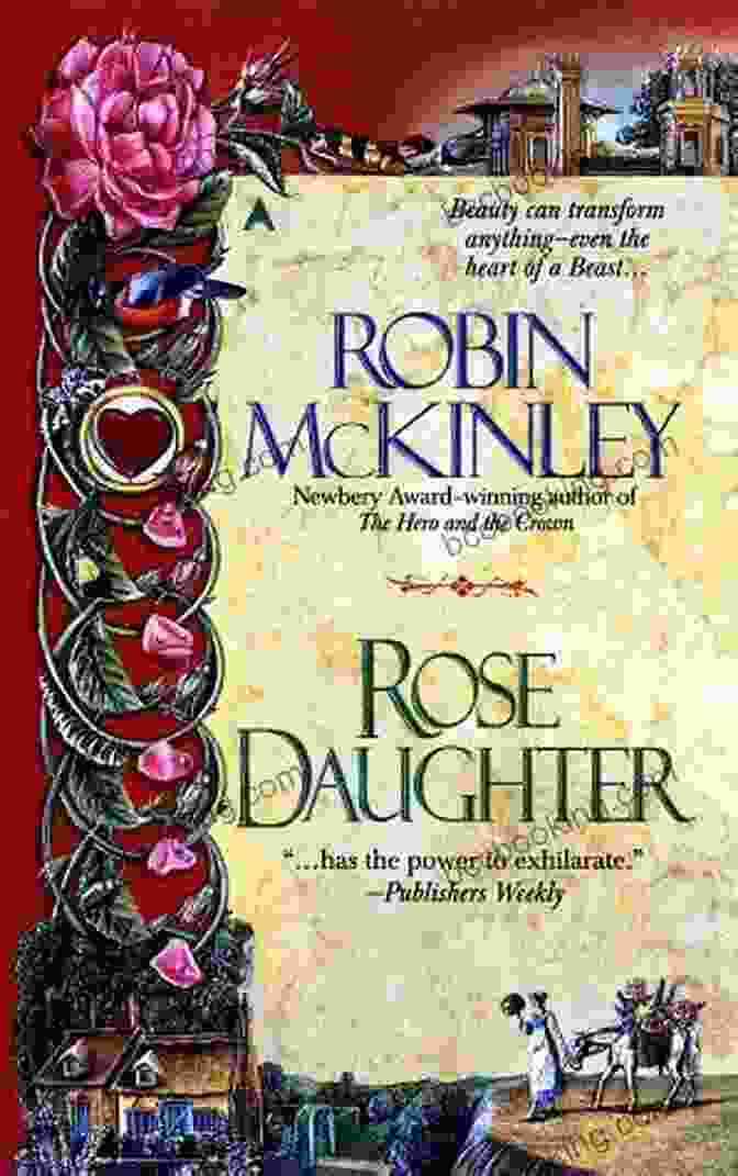 Rose Daughter Book Cover Featuring A Young Woman With Long Flowing Hair And A Garland Of Roses. Rose Daughter Robin McKinley