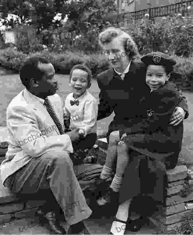 Seretse And Ruth Khama, A Black Man And A White Woman, Sitting Together On A Bench, Smiling At Each Other Seretse Ruth: The Love Story