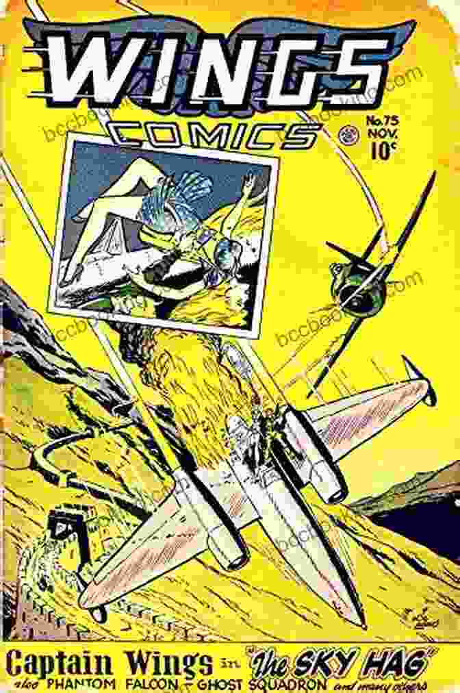 Wings Comics 75 Version 1844 Cover Art By Wendy Wang Depicting Wing In Mid Flight, Wings Outstretched, Against A Blazing Orange Sky Wings Comics #75 Version 2: 1844 1845 1846 1847 1848 Wendy Wang