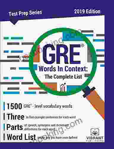 GRE Words In Context The Complete List (Test Prep)